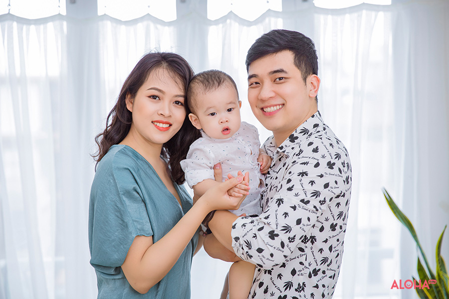 album ảnh gia đình bé nhật minh